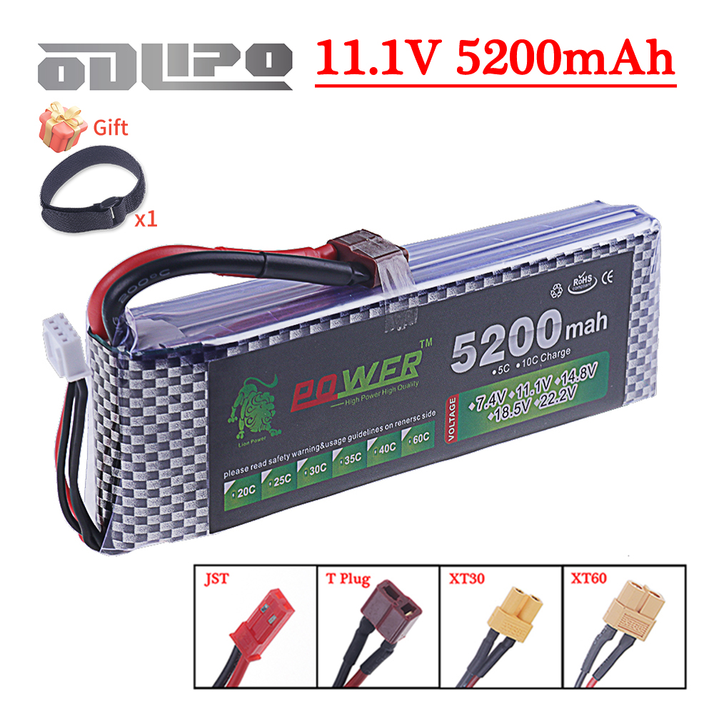 Drone Battery Lipo - 3S Lipo Battery 11.1V 5200mah 40C