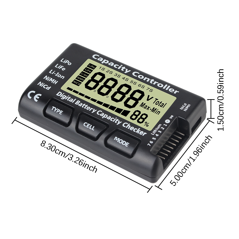 For Li-ion LiFe Nimh Nicd Lipo - Drone Battery Voltage Checker review and price