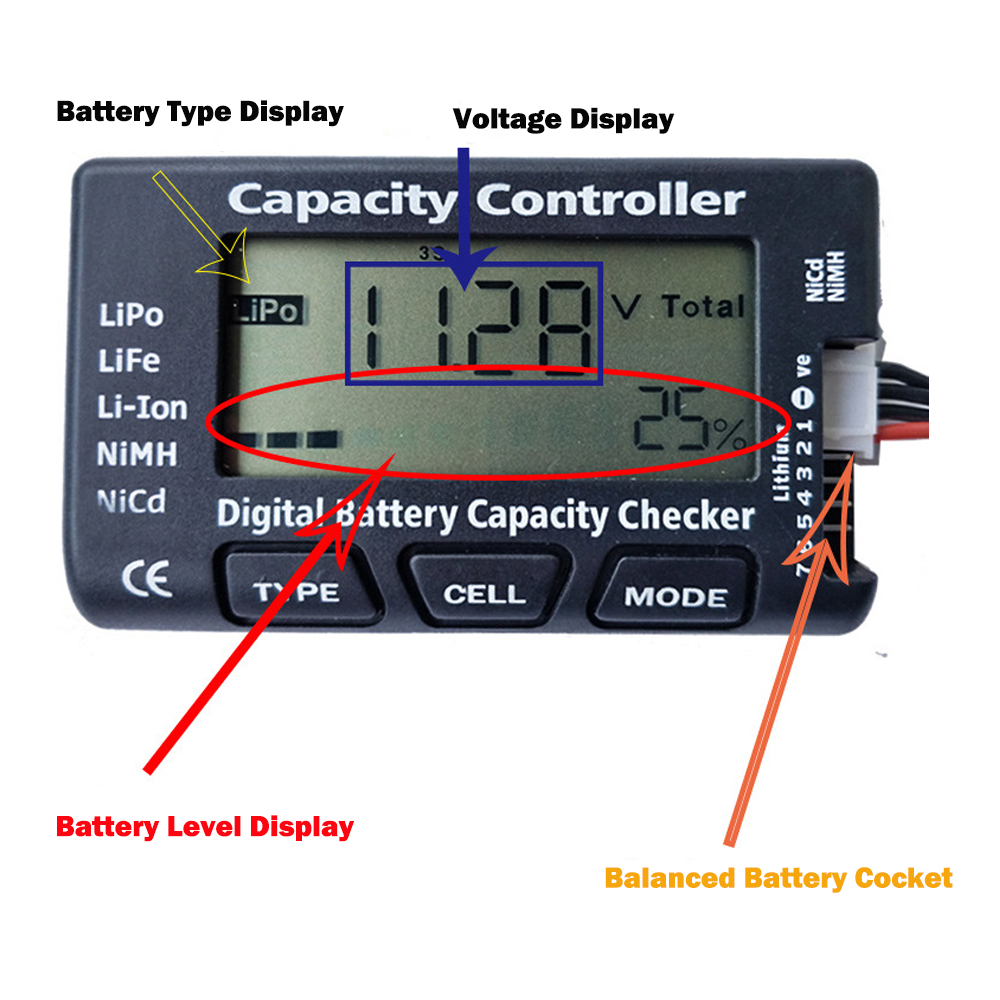 RC Cellmeter 7 Digital Battery - Drone Battery Voltage Checker review and price