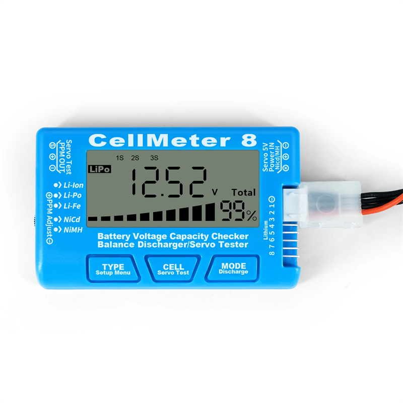 CellMeter 8 Digital Battery Ca - Drone Battery Voltage Checker review and price