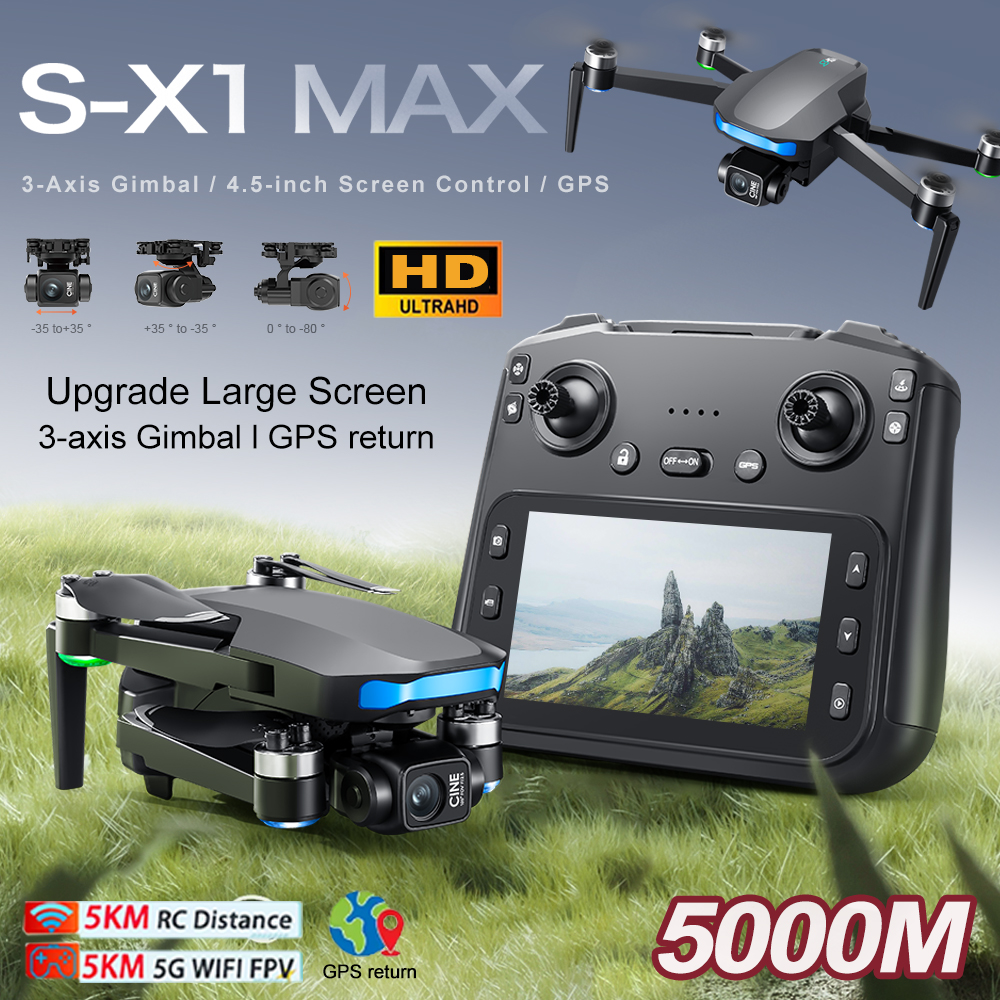 New S-X1 MAX Drone GPS 8K Prof - Drone Battery Case review and price