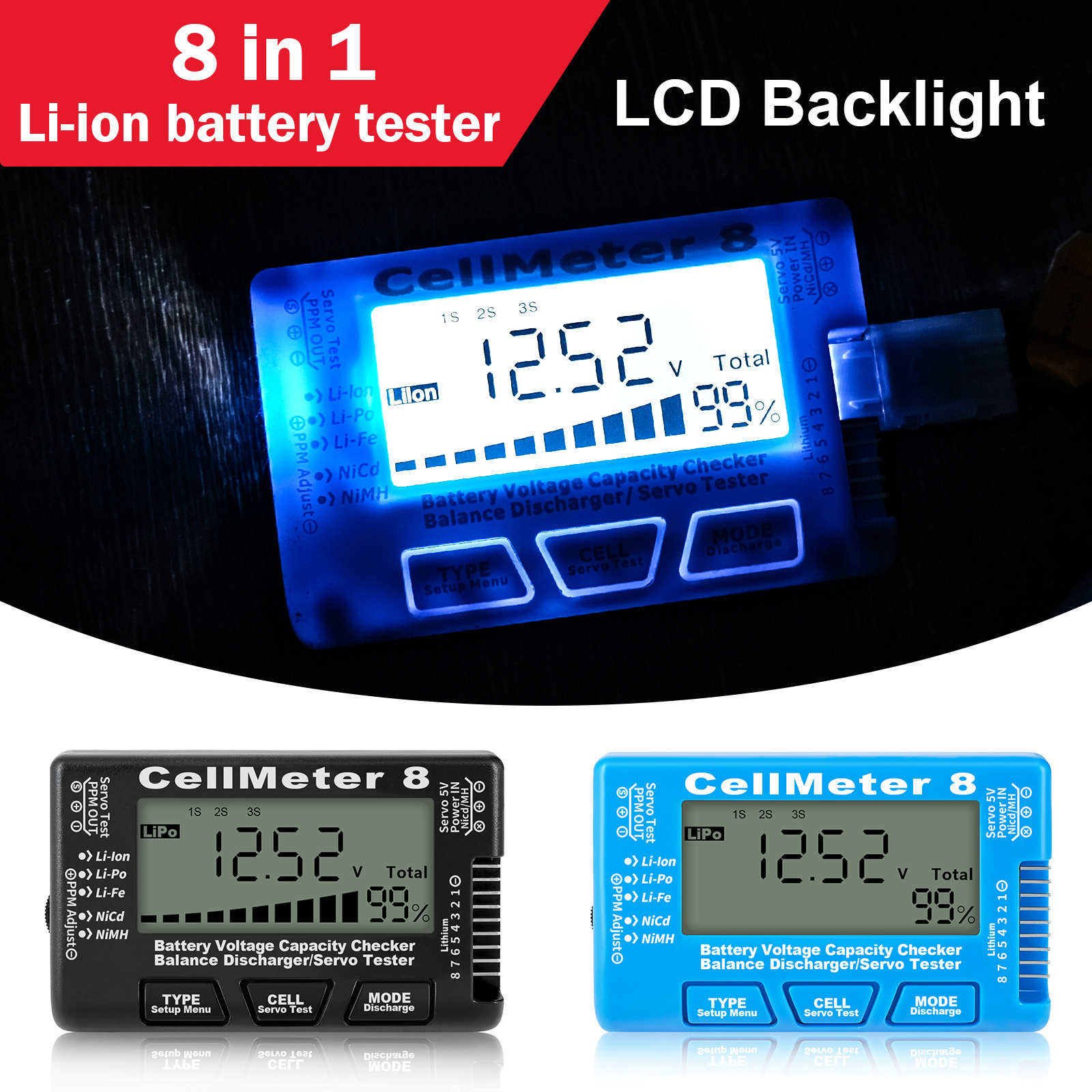 Rc Cellmeter-8 Digital Battery - Drone Battery Voltage Checker review and price
