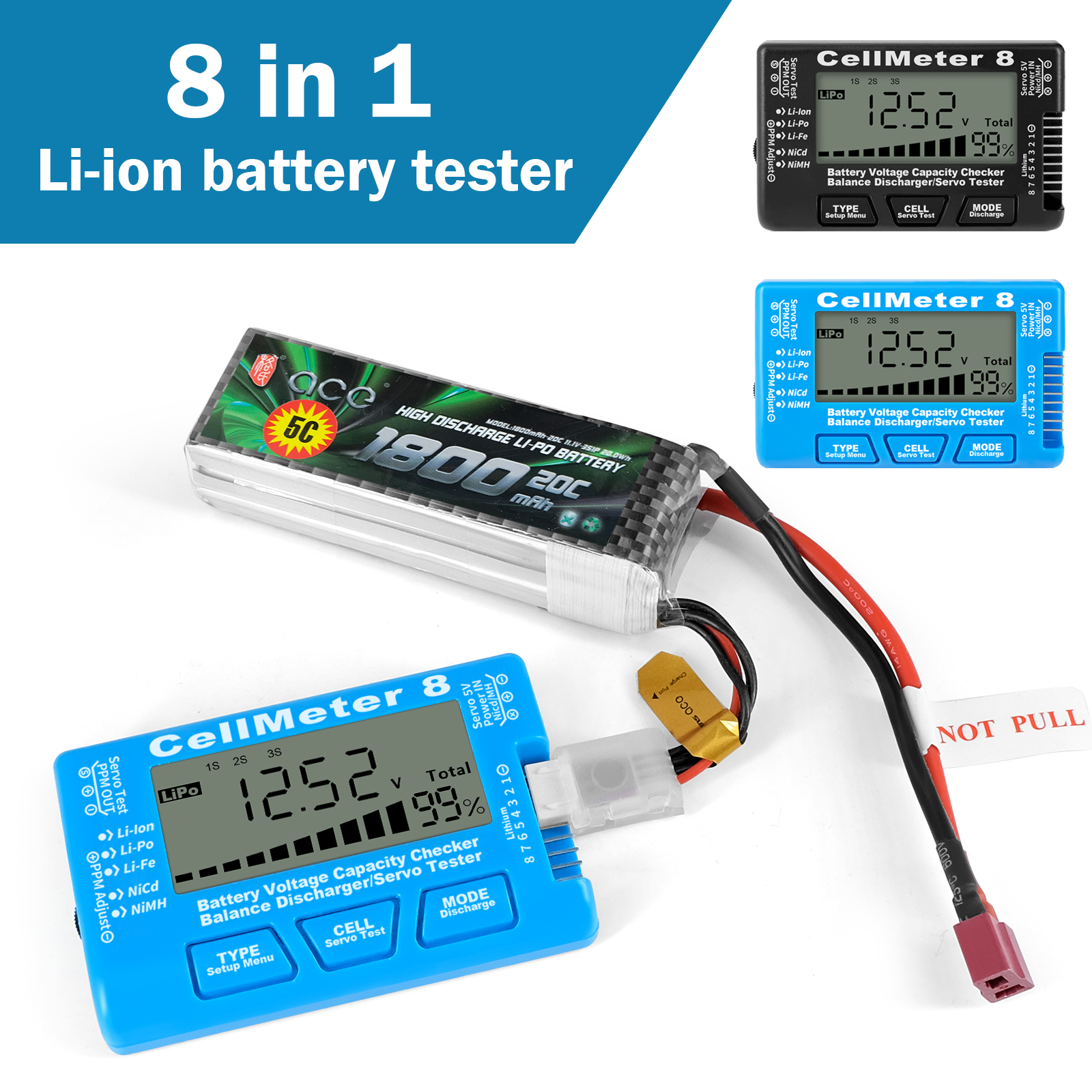 Rc Cellmeter-8 Digital Battery - Drone Battery Voltage Checker review and price